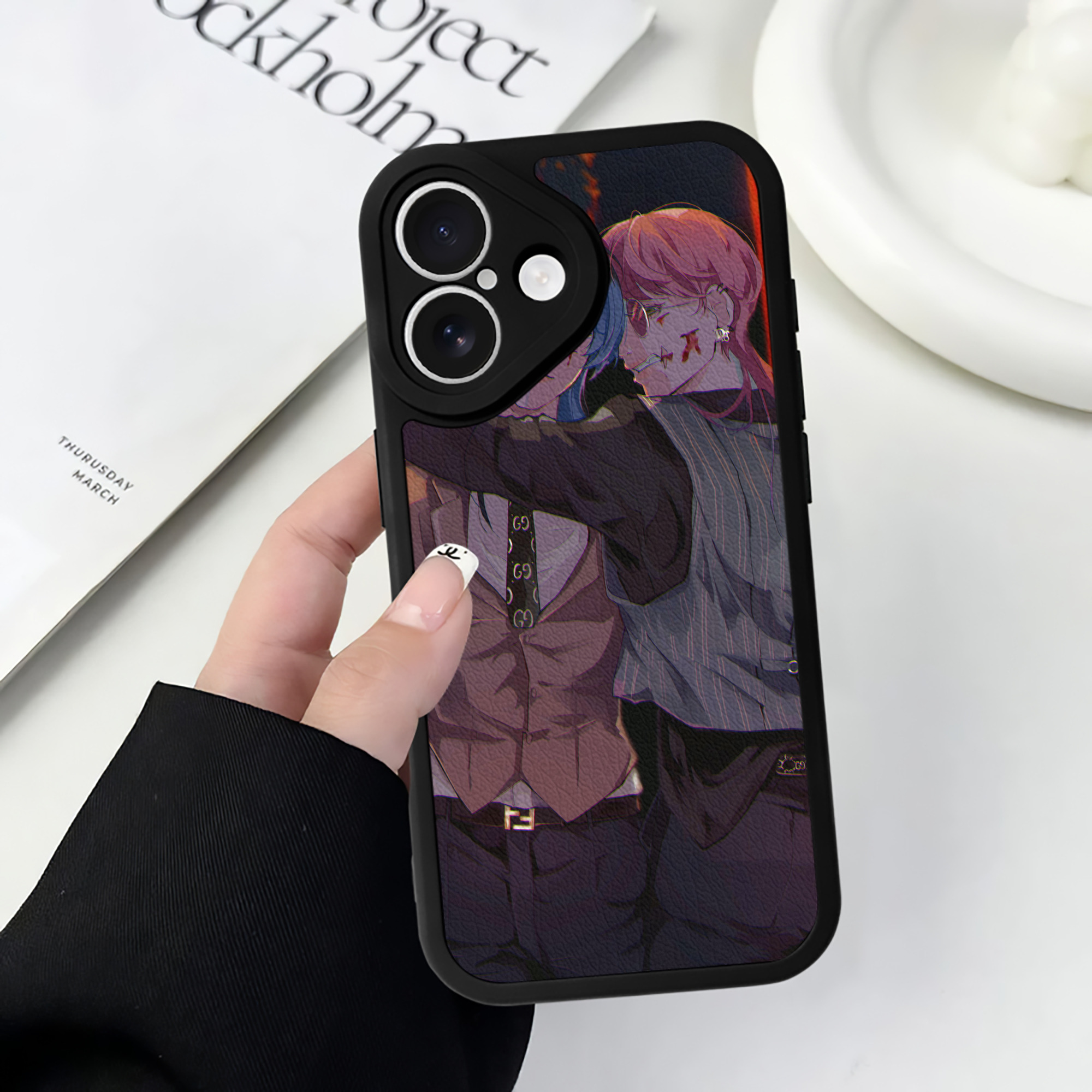 （画像用） 東京リベンジャーズ Tokyo Revengers 【iPhone 16シリーズ対応】シリコンスマホケース（レザー調） 材質：シリコン